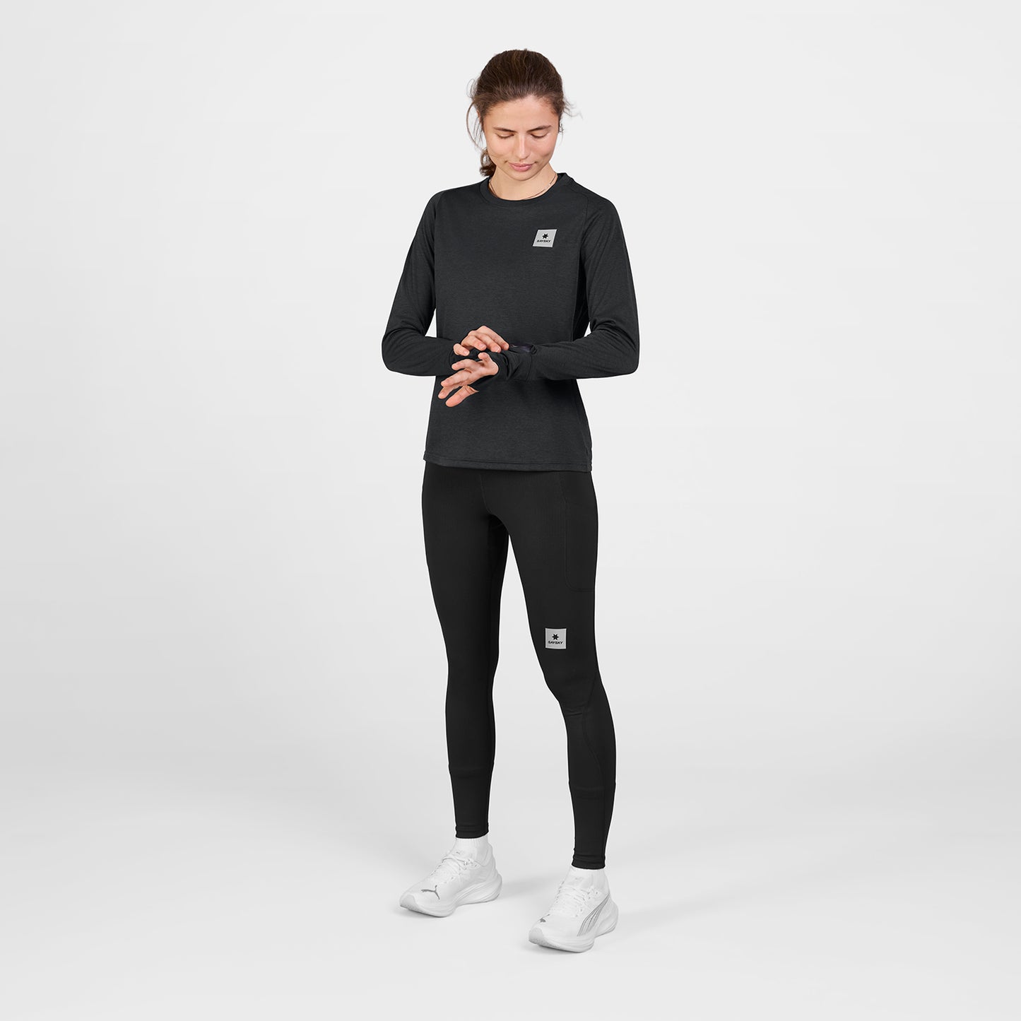 W FLOW LONGSLEEVE | BLACK - SAYSKY