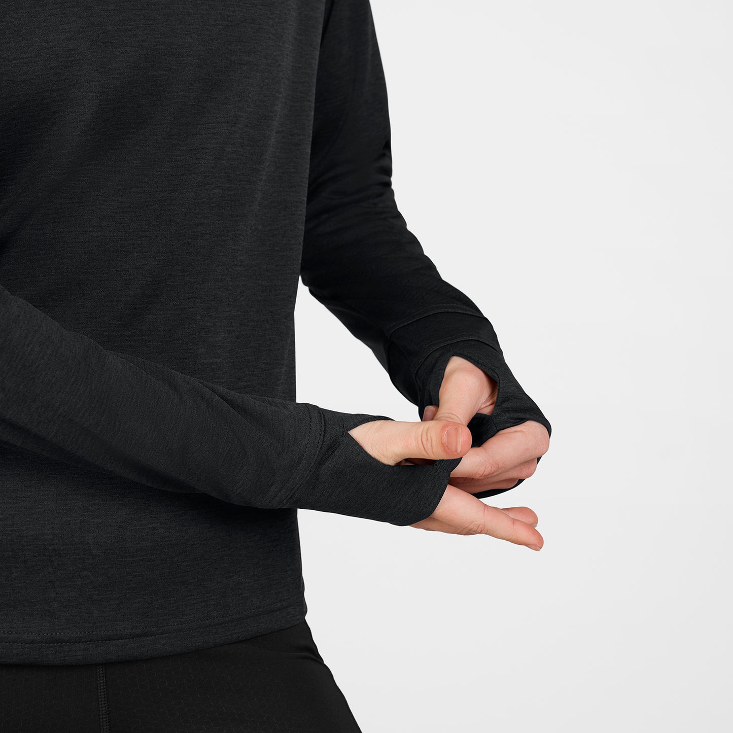 W FLOW LONGSLEEVE | BLACK - SAYSKY