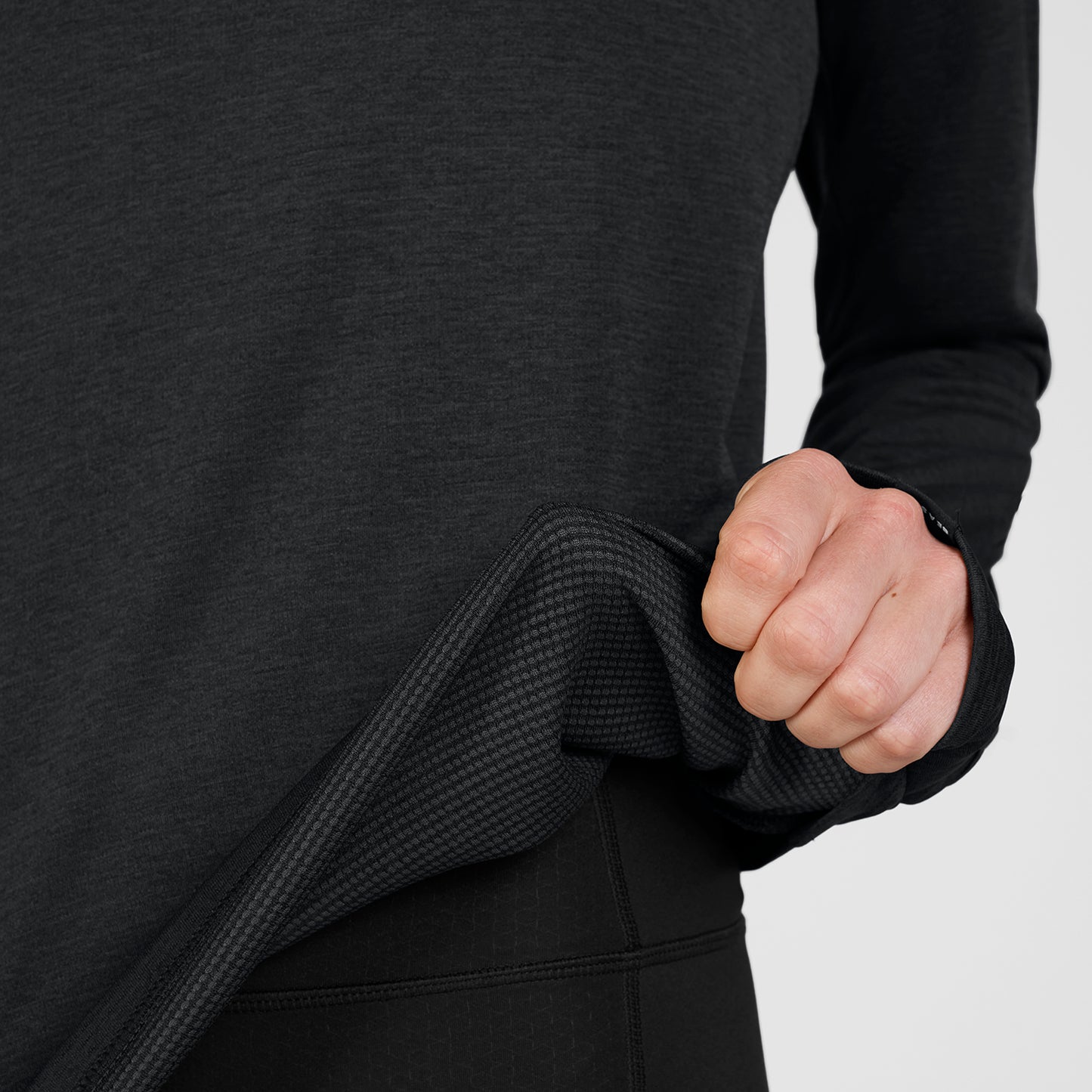 W FLOW LONGSLEEVE | BLACK - SAYSKY