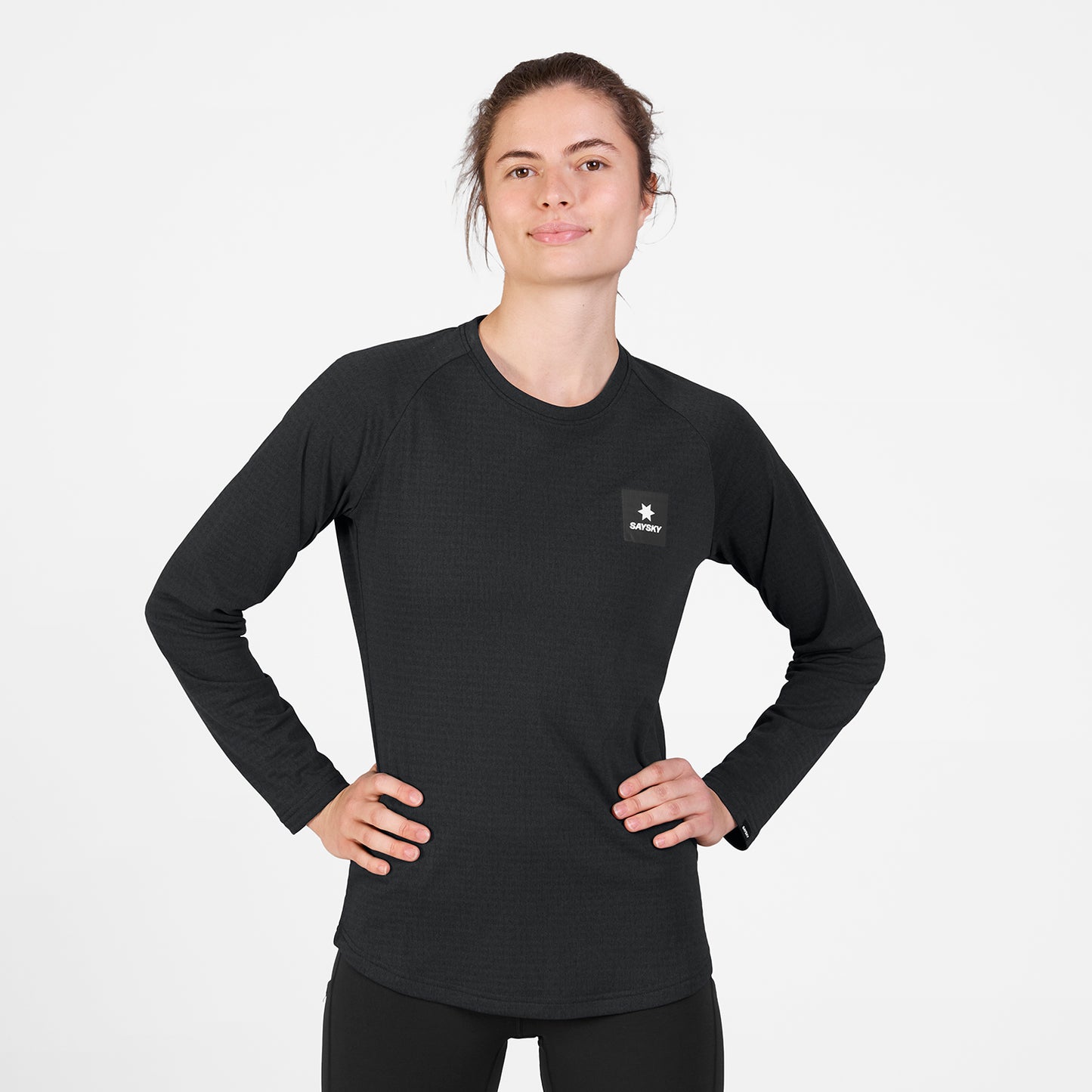 W BLAZE LONGSLEEVE FLEECE | BLACK
