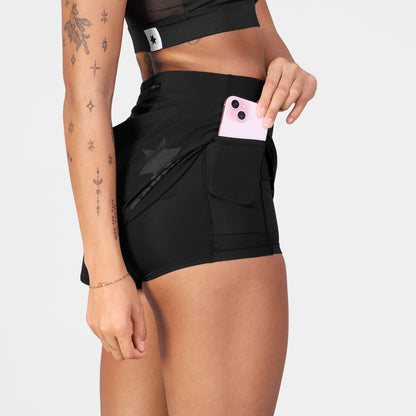 W PACE SHORTS 3" | BLACK - SAYSKY