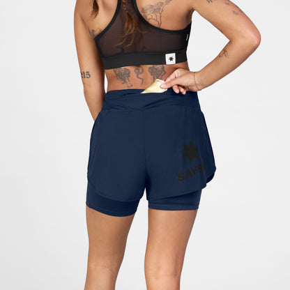 W PACE 2 IN 1 SHORTS 3" | BLUE - SAYSKY