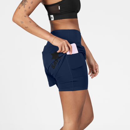 W PACE 2 IN 1 SHORTS 3" | BLUE - SAYSKY