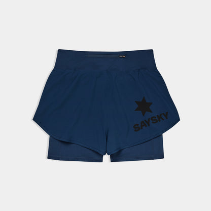 W PACE 2 IN 1 SHORTS 3" | BLUE - SAYSKY
