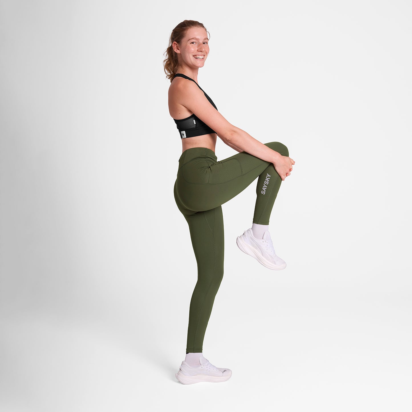 W COMBAT+ LONG TIGHTS | GREEN - SAYSKY