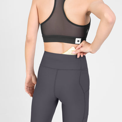 W COMBAT+ RIB LONG TIGHTS | GREY