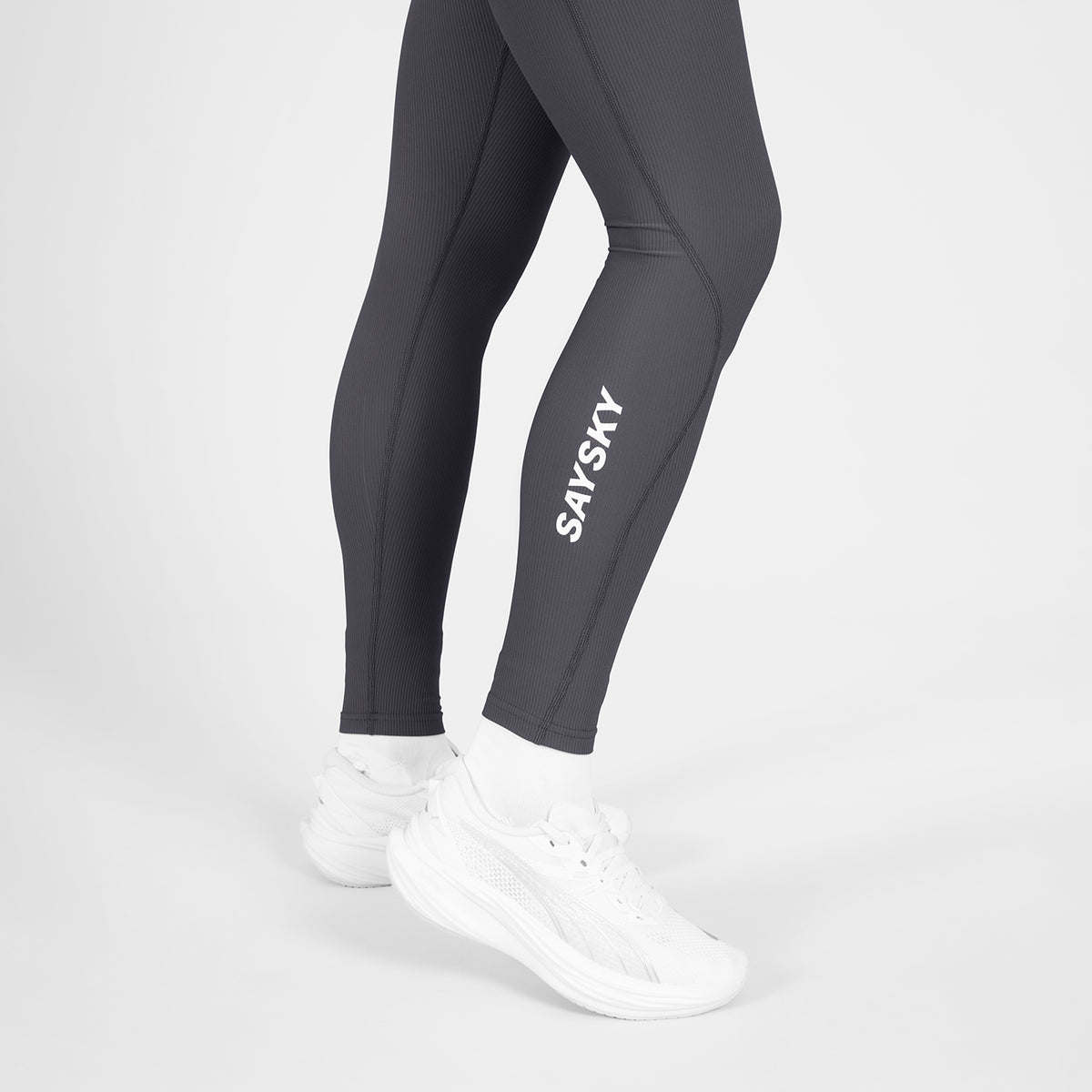W COMBAT+ RIB LONG TIGHTS | GREY