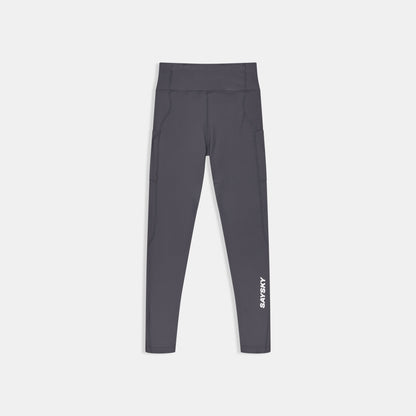 W COMBAT+ RIB LONG TIGHTS | GREY