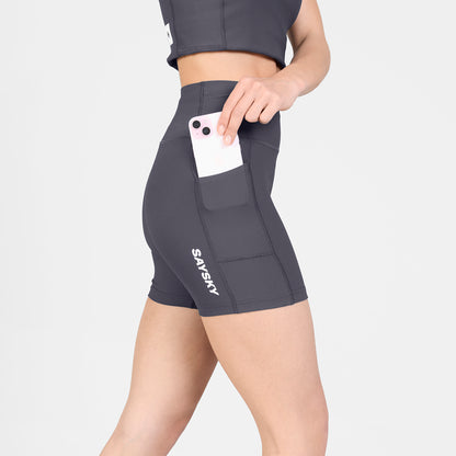 W COMBAT+ RIB SHORT TIGHTS 4" | GREY - SAYSKY