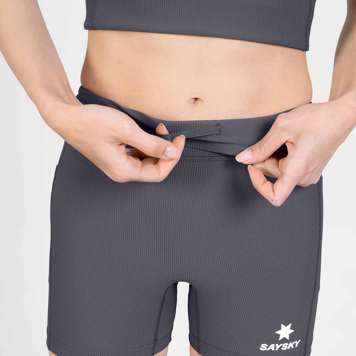 W COMBAT+ RIB SHORT TIGHTS 4" | GREY - SAYSKY
