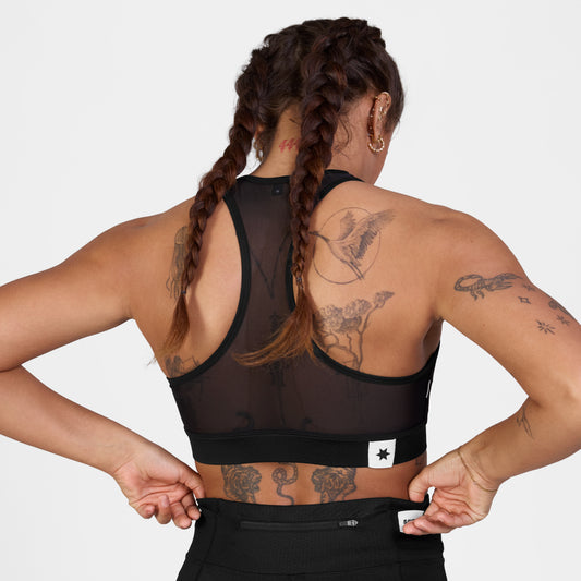 W COMBAT SPORTS BRA | CLEAN BLACK - SAYSKY