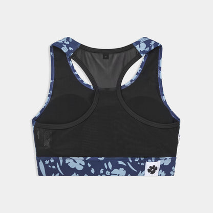 W COMBAT SPORTS BRA | BLUE FLOWER - SAYSKY