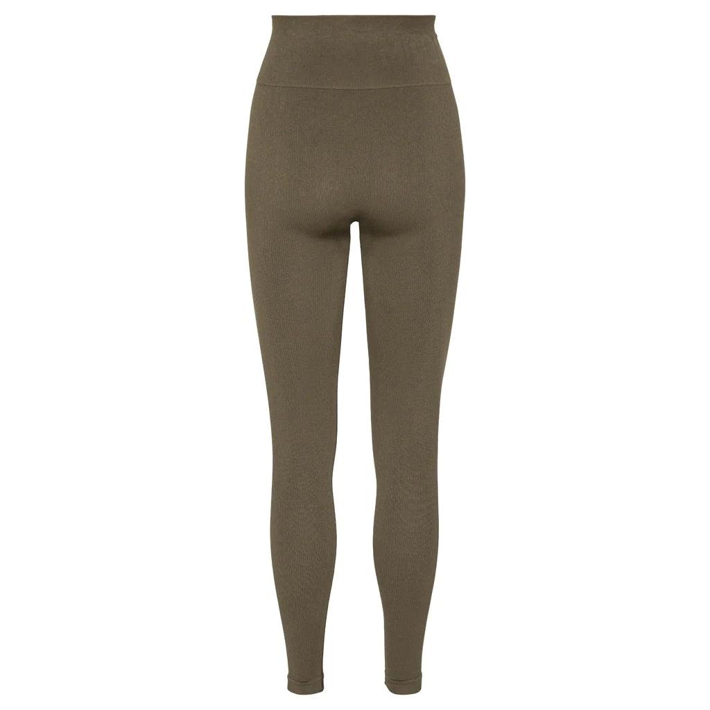 SOFT RIB SEAMLESS LEGGING - SAGE | ActSporty 