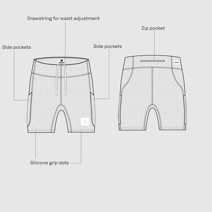 W COMBAT+ SHORT TIGHTS 7" | BLUE - SAYSKY