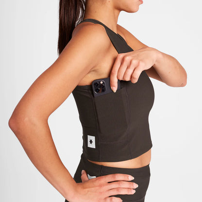W COMBAT RIB CROP TOP | COFFEE - SAYSKY