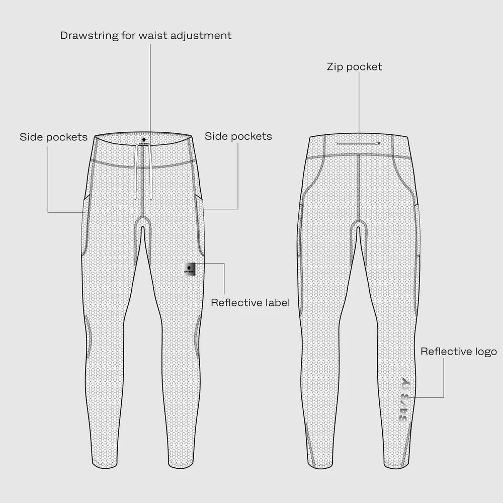 W COMBAT+ LONG TIGHTS | BLACK - SAYSKY