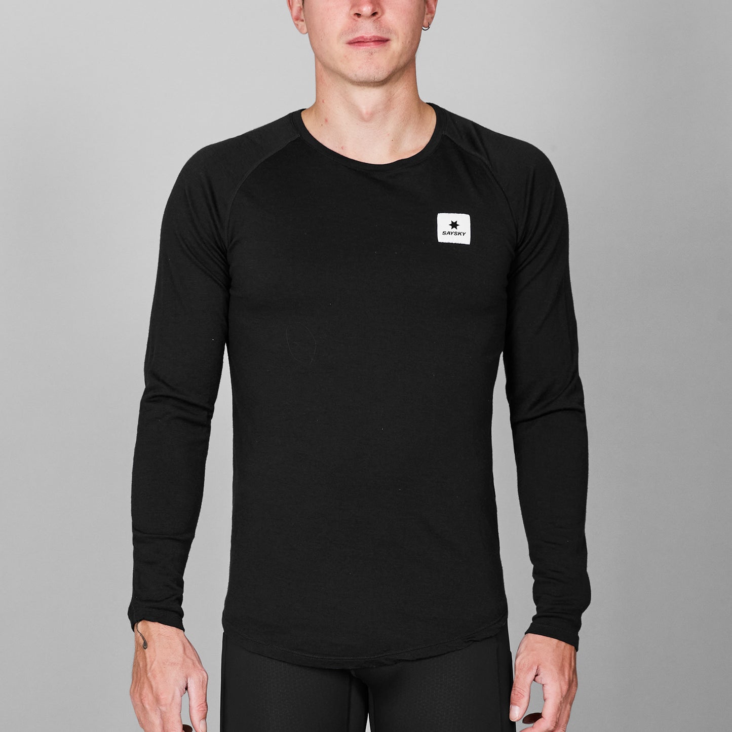 MERINO BASELAYER LONGSLEEVE | BLACK - SAYSKY