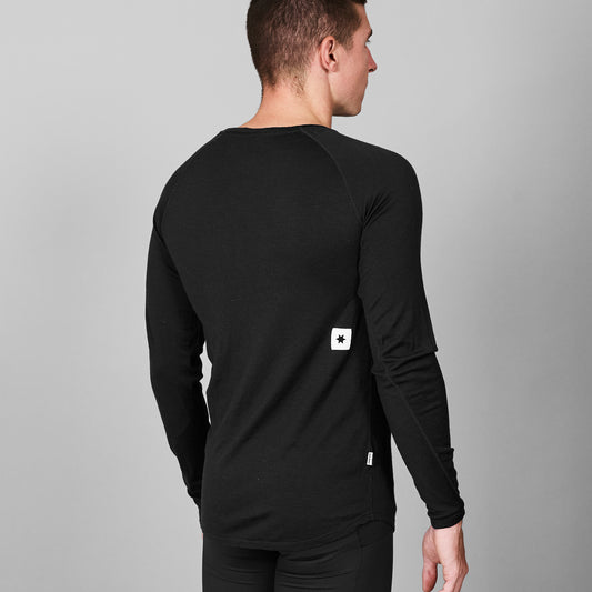 MERINO BASELAYER LONGSLEEVE | BLACK - SAYSKY