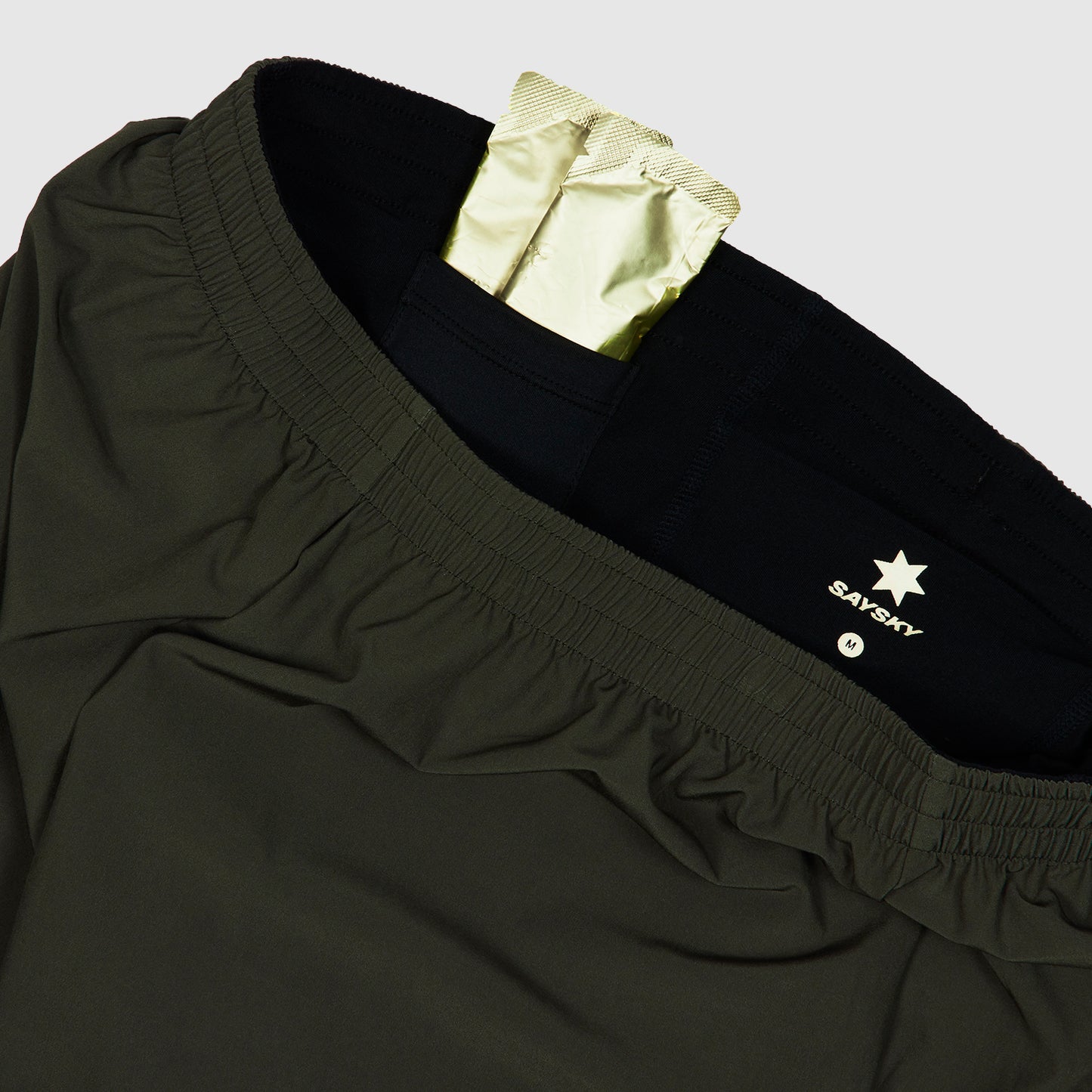 PACE 2 IN 1 SHORTS 5" | GREEN - SAYSKY