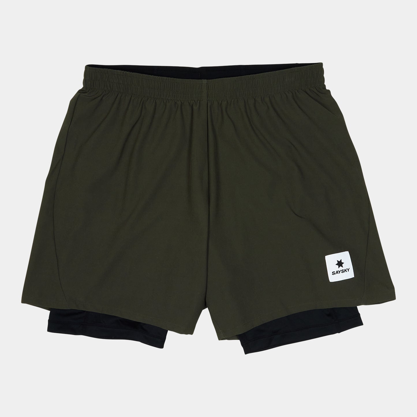 PACE 2 IN 1 SHORTS 5" | GREEN - SAYSKY