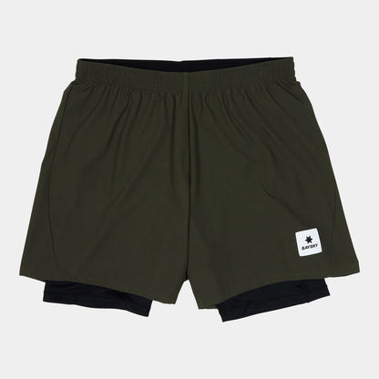PACE 2 IN 1 SHORTS 5" | GREEN - SAYSKY