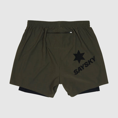 PACE 2 IN 1 SHORTS 5" | GREEN - SAYSKY