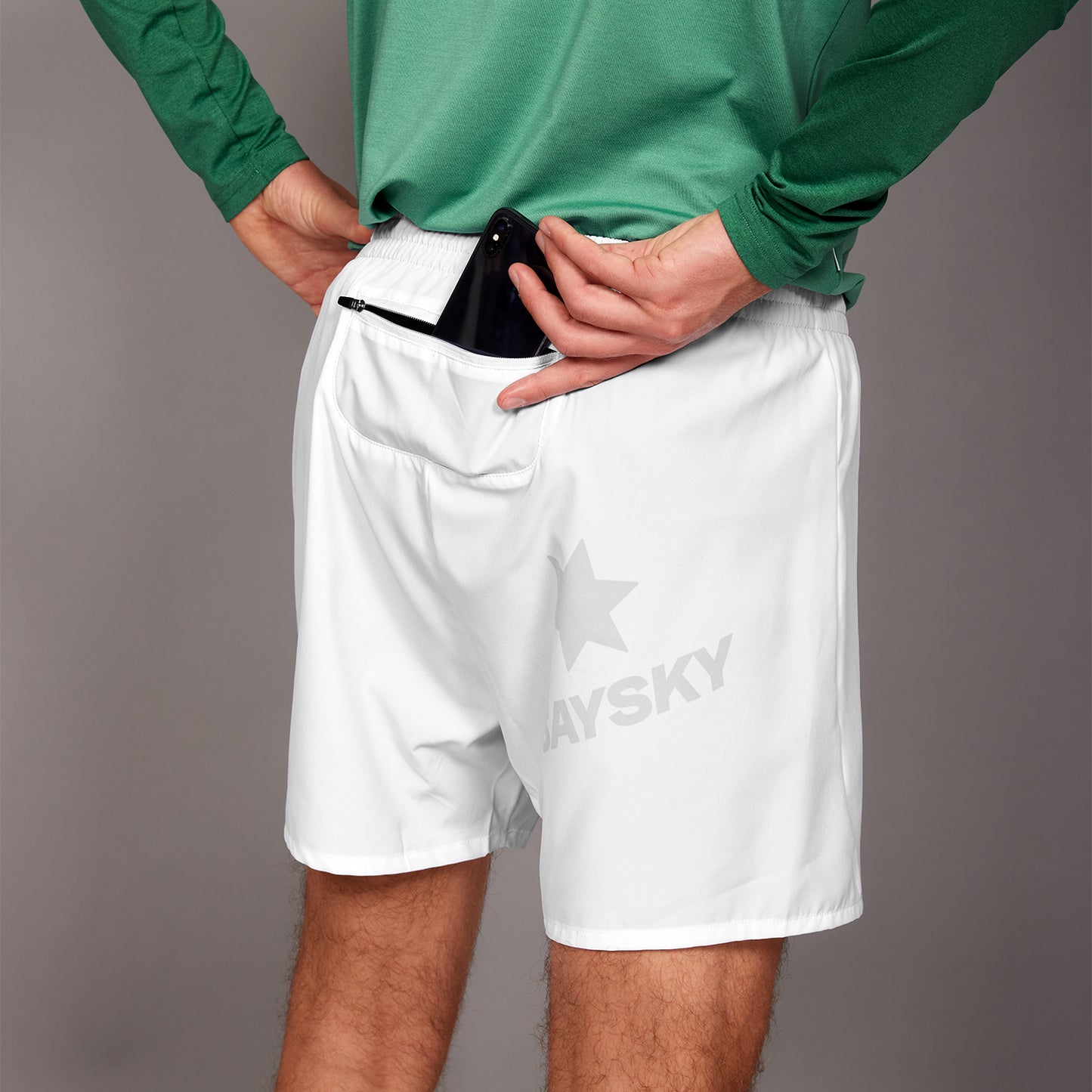 PACE SHORTS 5" | WHITE - SAYSKY