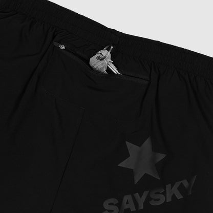 PACE SHORTS 6" | BLACK - SAYSKY