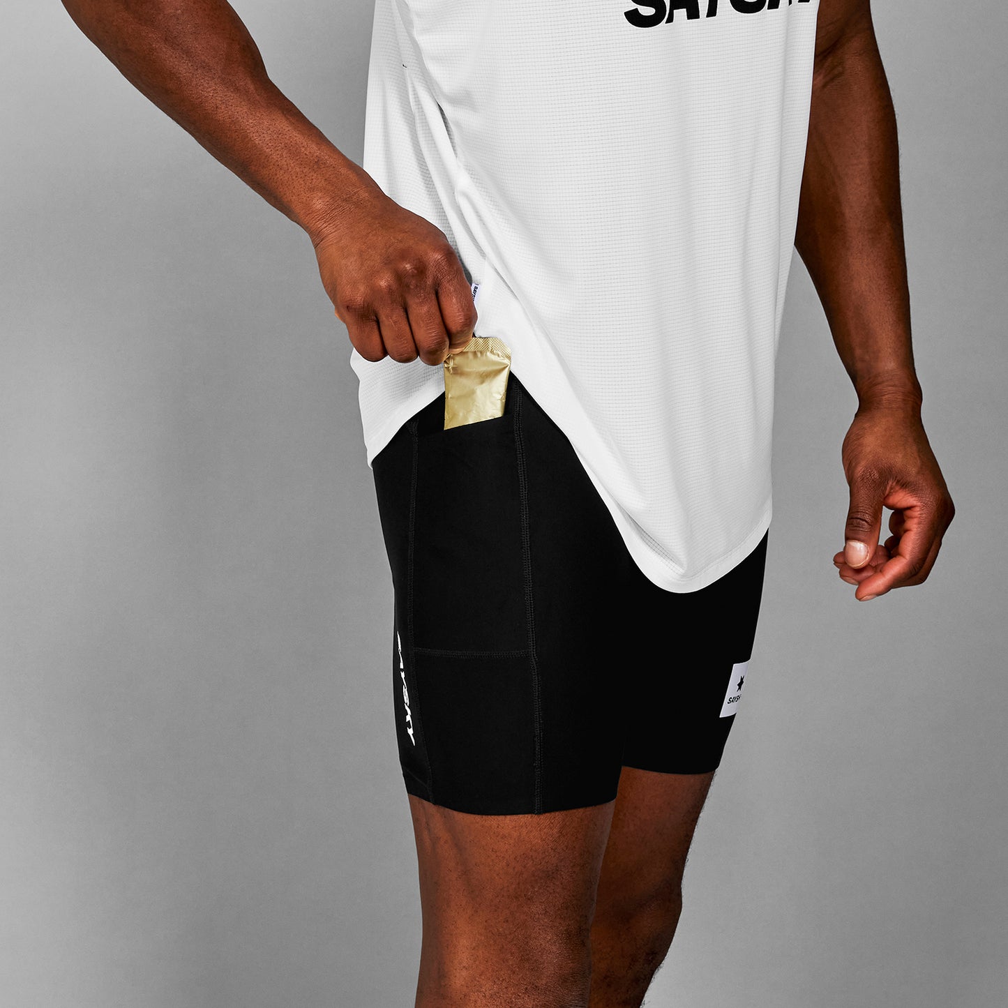 FLOW+ RACE SHORT TIGHTS 7'' | BLACK - SAYSKY