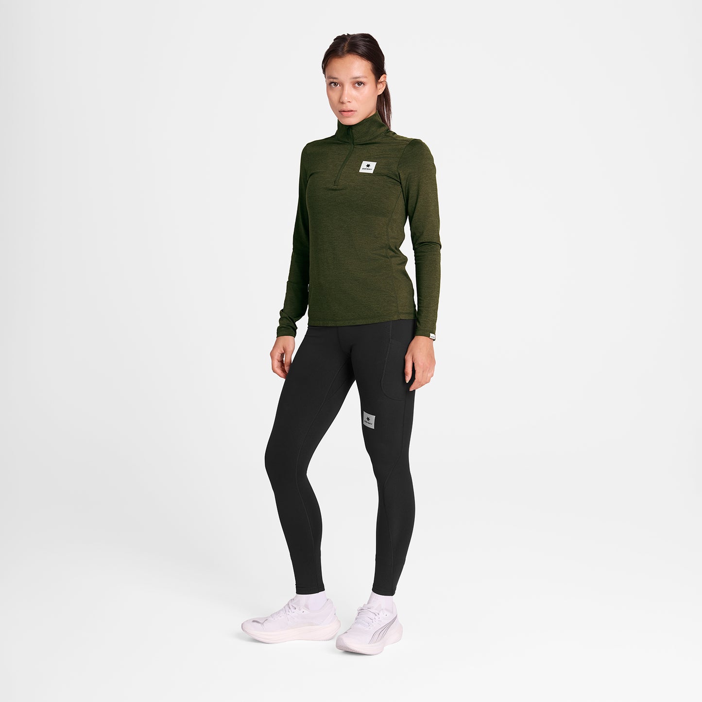 W PACE HALF-ZIP LONGSLEEVE | GREEN - SAYSKY