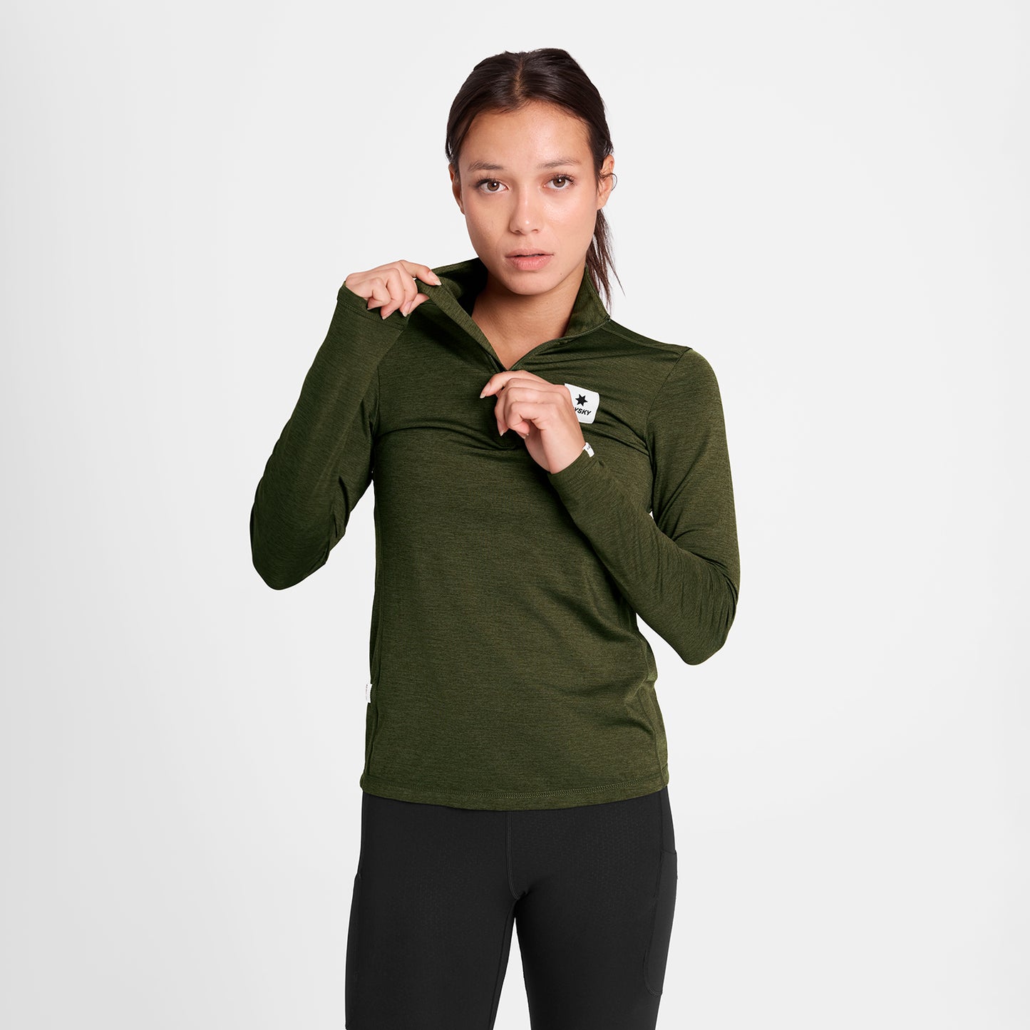 W PACE HALF-ZIP LONGSLEEVE | GREEN - SAYSKY