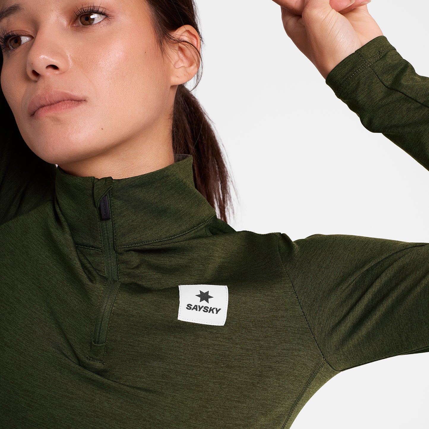 W PACE HALF-ZIP LONGSLEEVE | GREEN - SAYSKY