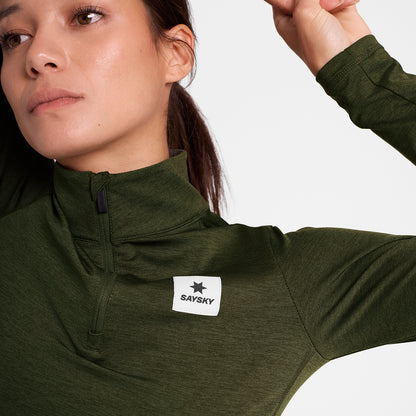 W PACE HALF-ZIP LONGSLEEVE | GREEN - SAYSKY
