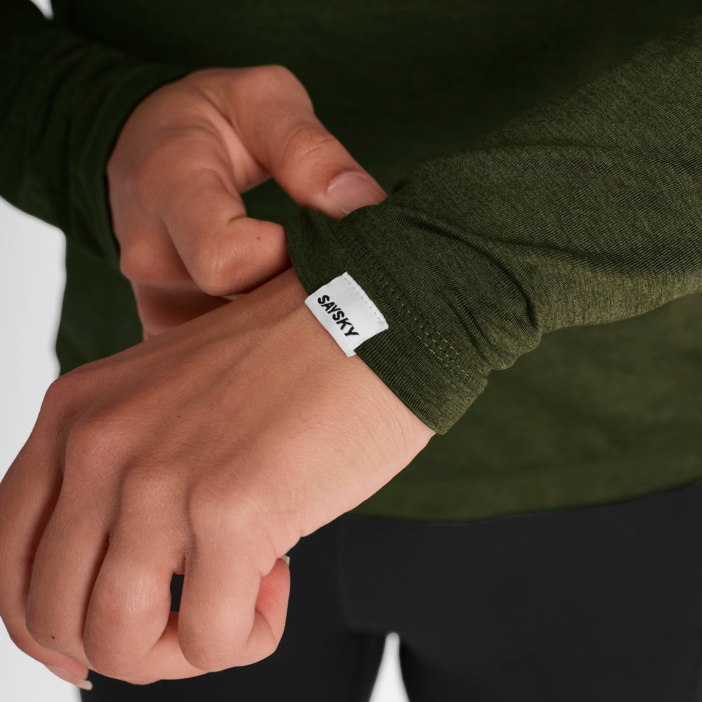 W PACE HALF-ZIP LONGSLEEVE | GREEN - SAYSKY