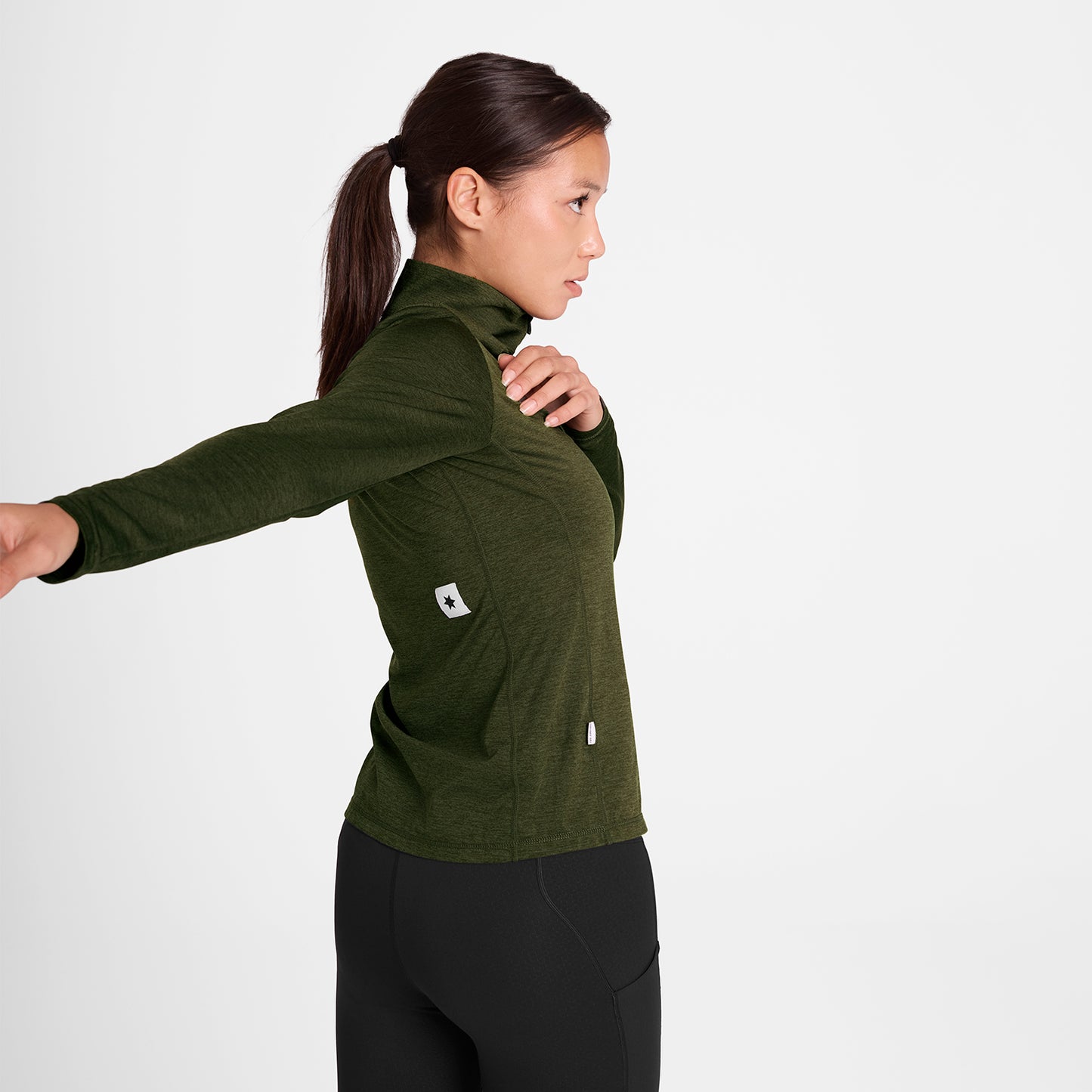 W PACE HALF-ZIP LONGSLEEVE | GREEN - SAYSKY