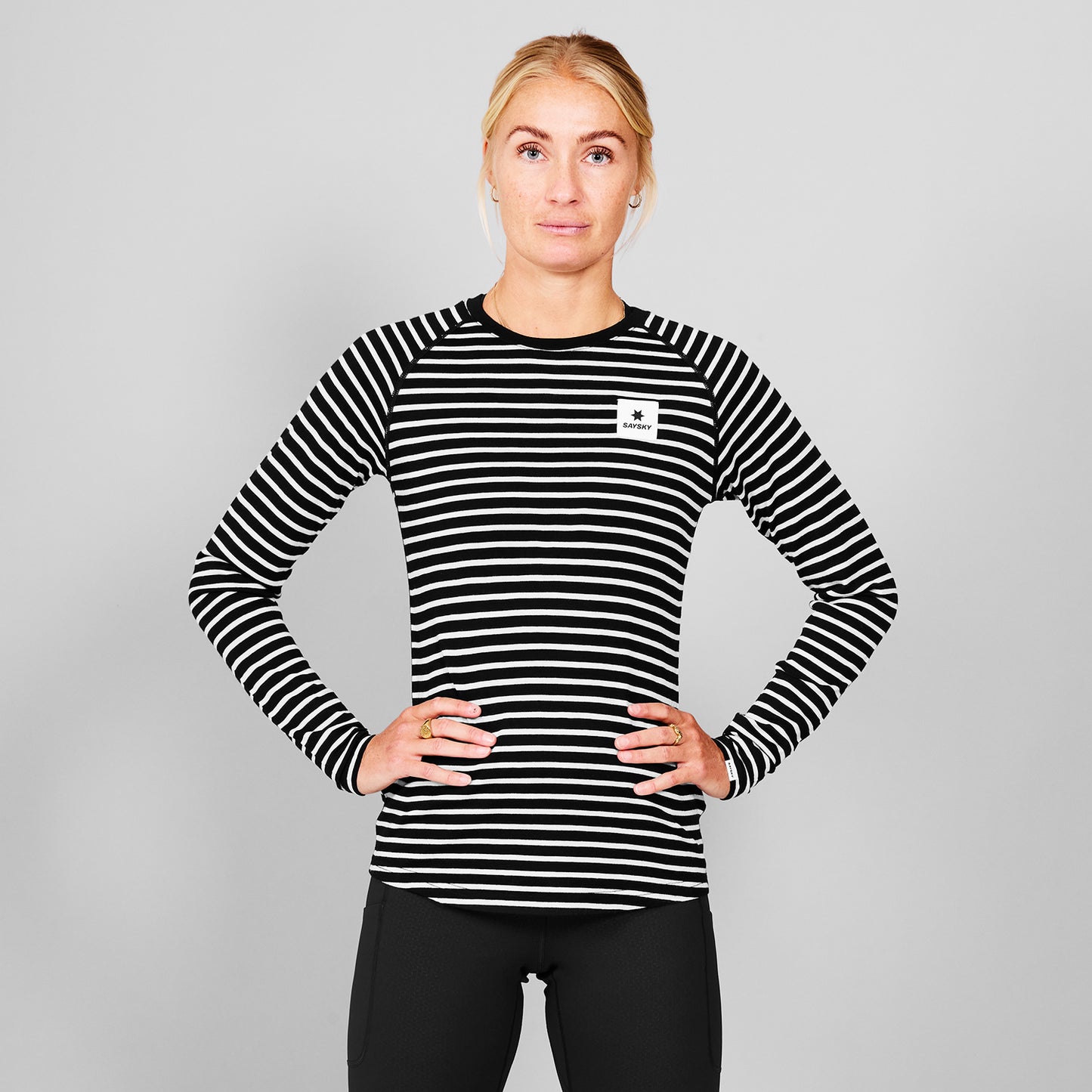 W MERINO BASELAYER LONGSLEEVE | STRIPES - SAYSKY