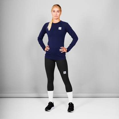 W MERINO BASELAYER LONGSLEEVE | BLUE - SAYSKY