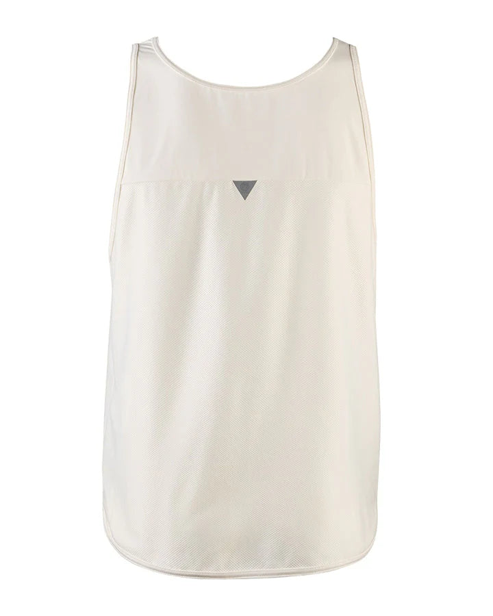 ÄNGGÅRDEN MENS SINGLET OFF-WHITE/GREEN - YMR