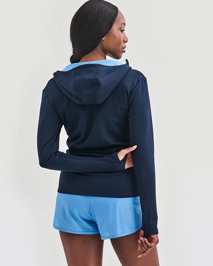 ÅSUNDEN LADIES FULL ZIP HOODIE NAVY - YMR