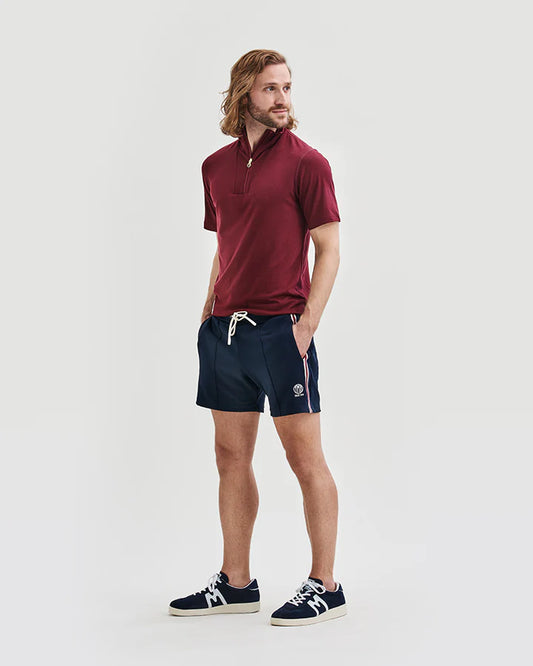 VÄSTANEDE MERINO HALF ZIP |  BURGUNDY - YMR