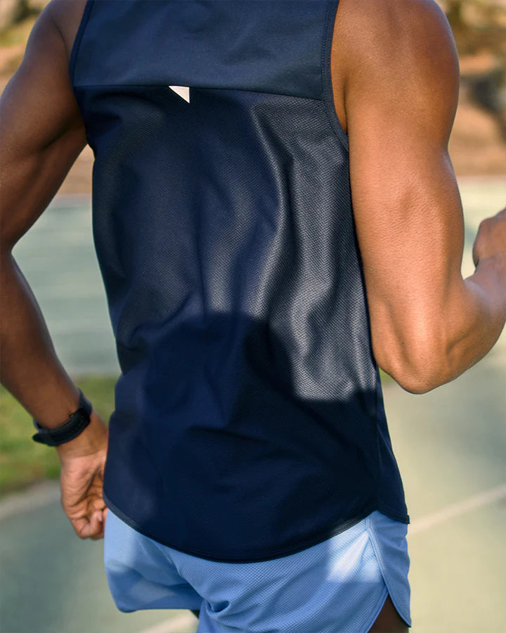 ÄNGGÅRDEN MEN'S SINGLET NAVY/BLUE - YMR