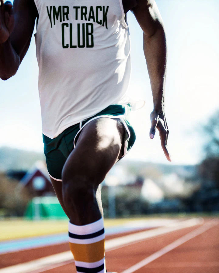 ÄNGGÅRDEN MENS SINGLET OFF-WHITE/GREEN - YMR