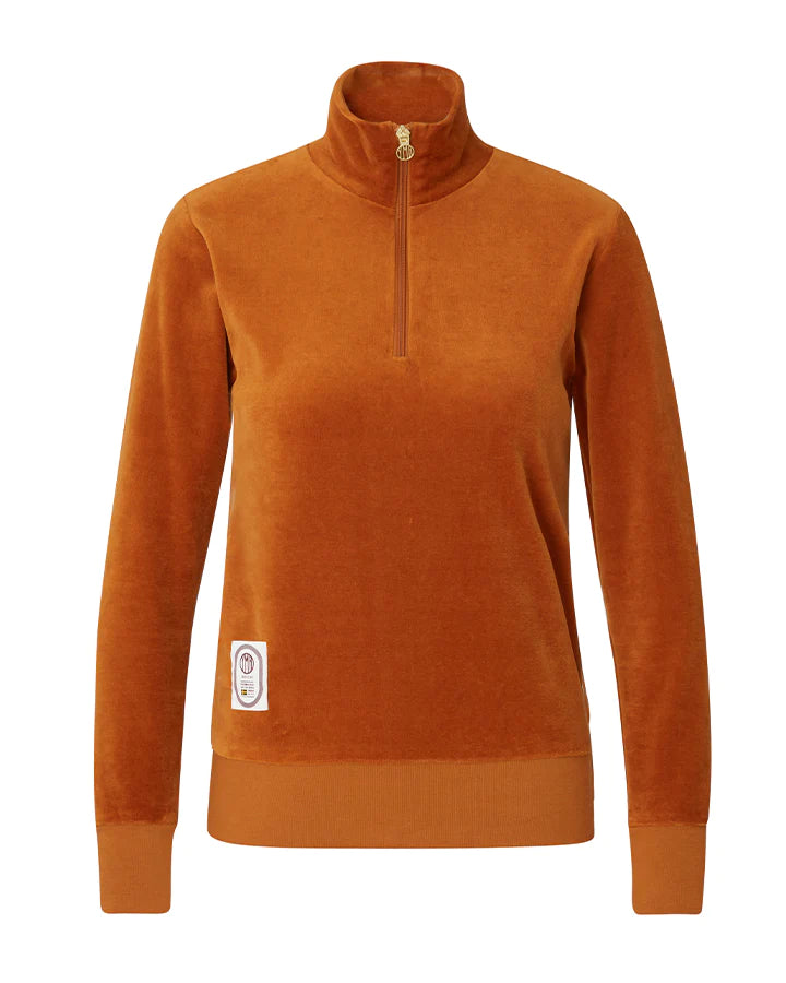 1984 PLUSH LADIES HALF ZIP AMBER - YMR